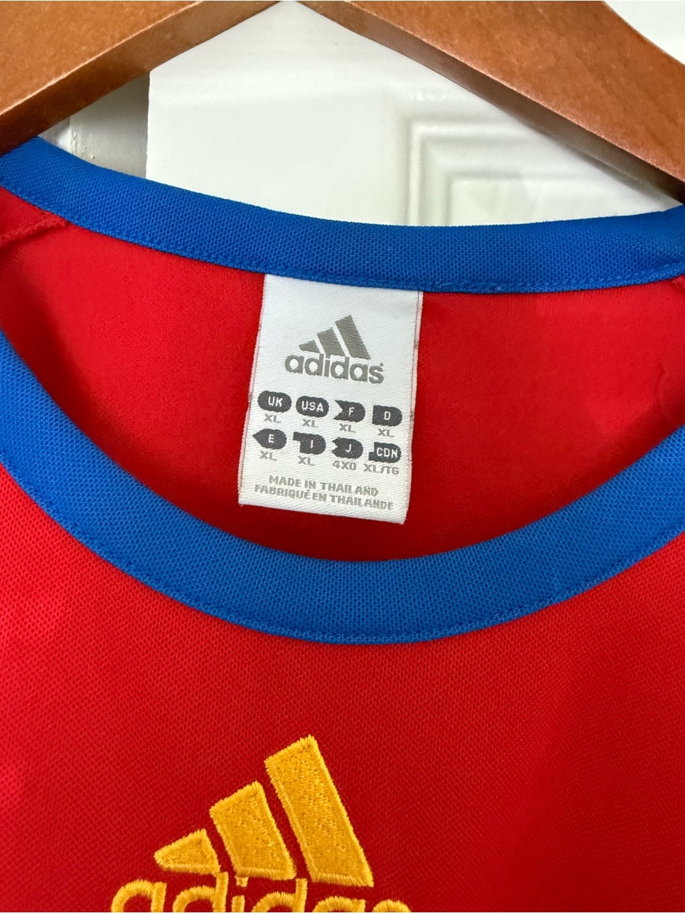 Adidas Authentic Spain National Team Soccer Jersesy. - Picture 5 of 5